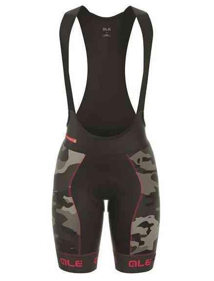 Alé Vinter Bibshorts til kvinder, Camo/Pink