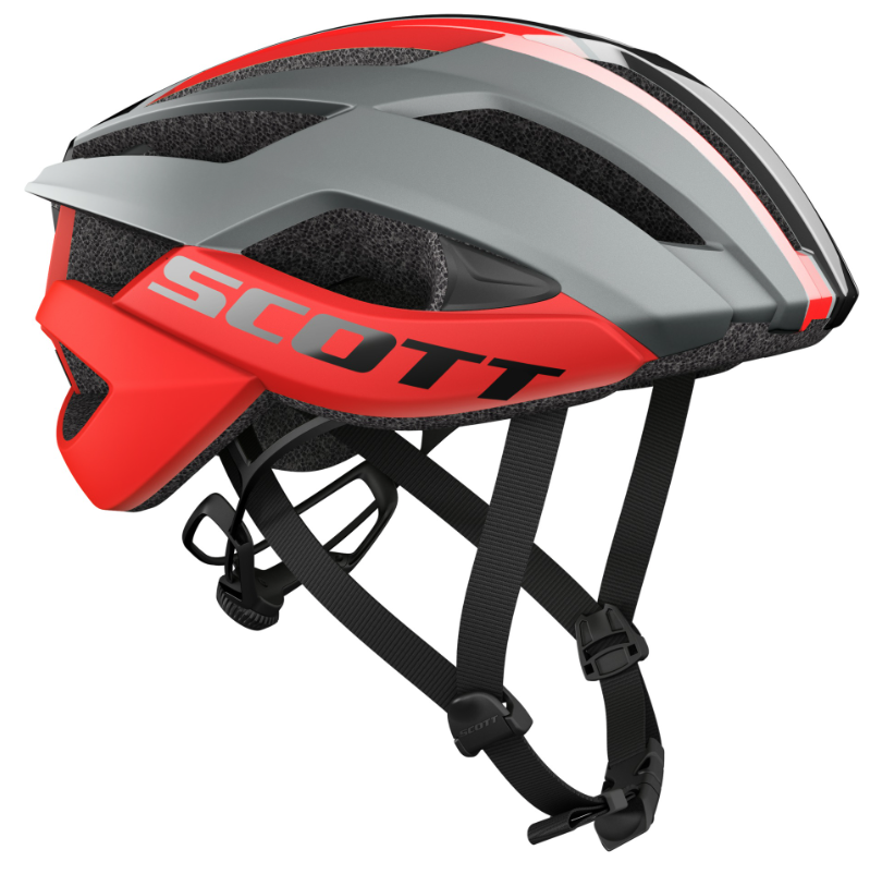 Scott ARX Plus (MIPS) Cykelhjelm, Grå/Rød