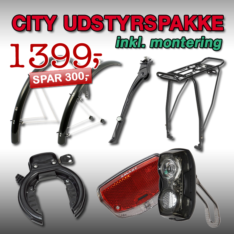 BASIS CITYBIKE Udstyrspakke 5 med montering!