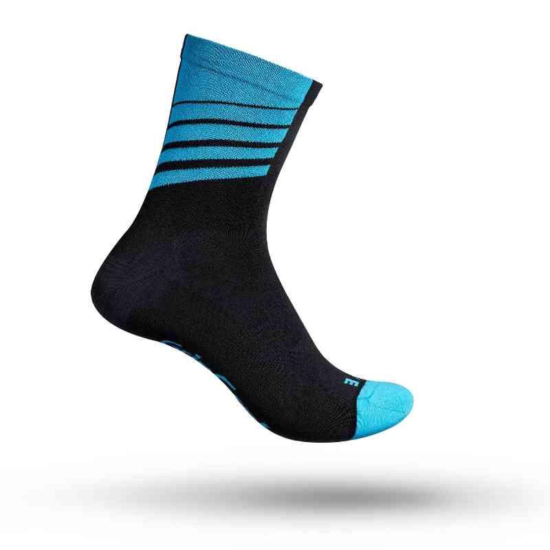GripGrab Racing Stripes SkoSokker - Blå