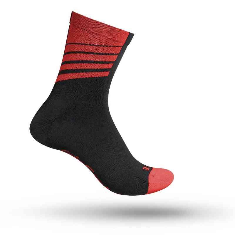 GripGrab Racing Stripes Sko Socks - Rød
