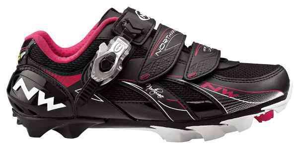 NorthWave Vega SBS Dame MTB-sko, sort og pink