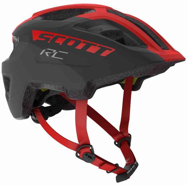 Scott Spunto Jr. Plus (MIPS) Hjelm, Grå/Rød
