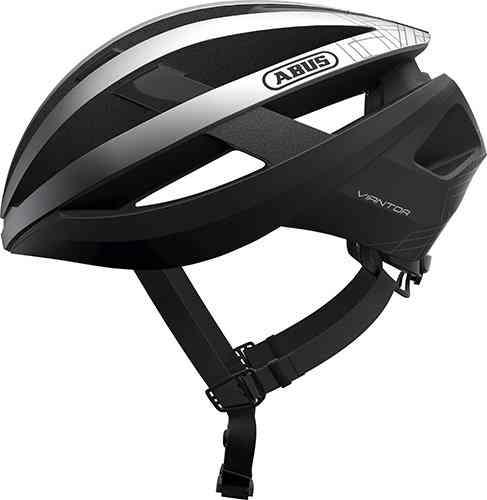 Abus Viantor - Skinnende Sølv Cykelhjelm