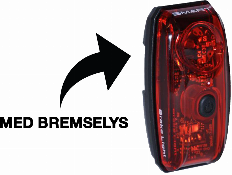 SMART LED Baglygter med Stoplys