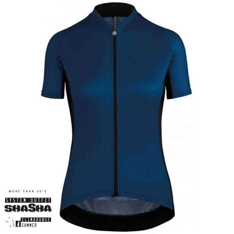 Assos Dame Cykeltrøje UMA GT - Blå Black Friday Tilbud