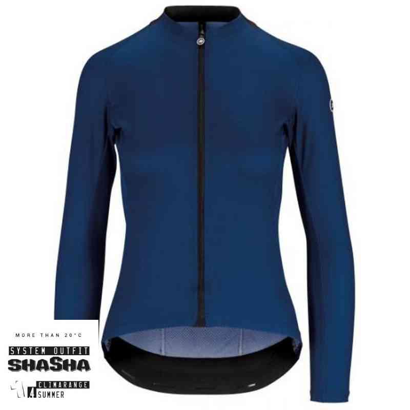 Assos Dame Længere Cykeltrøje UMA GT, Blå