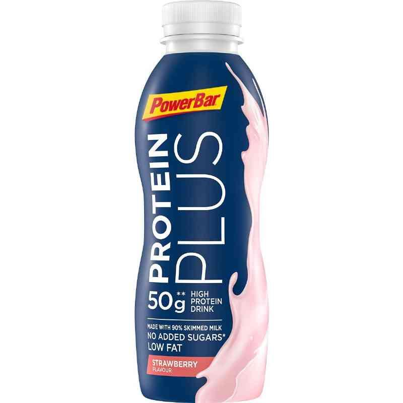 PowerBar Protein Plus - Højprotein Drik - Jordbær, 500 ml