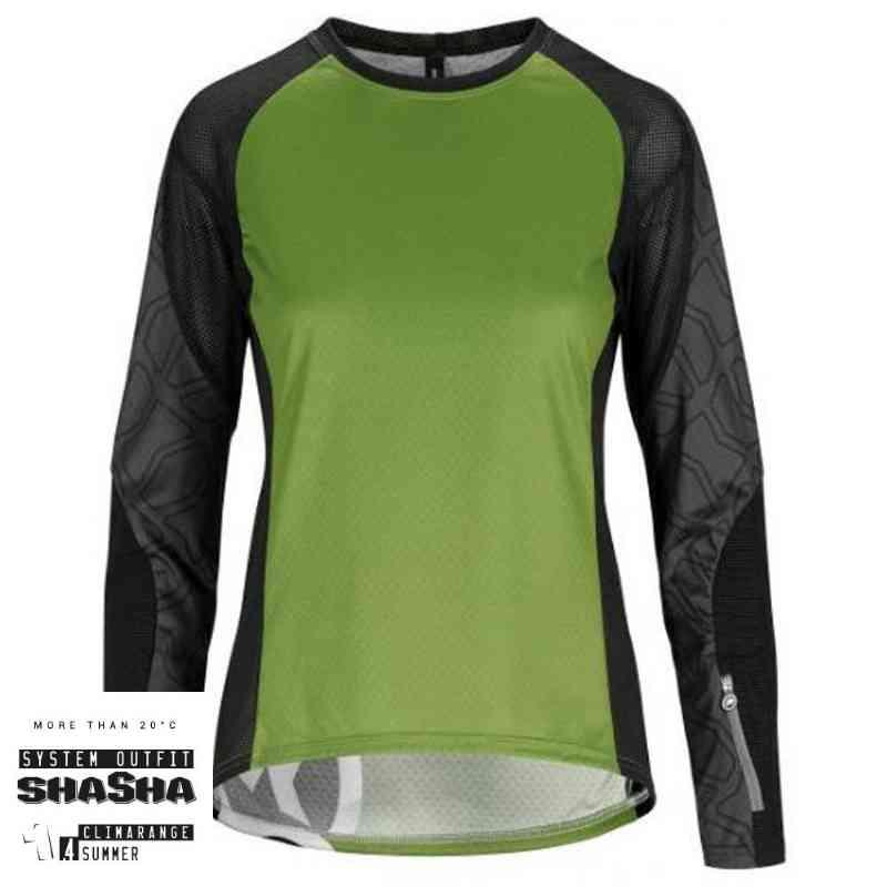 Assos Trail Women LS Jersey, Grøn