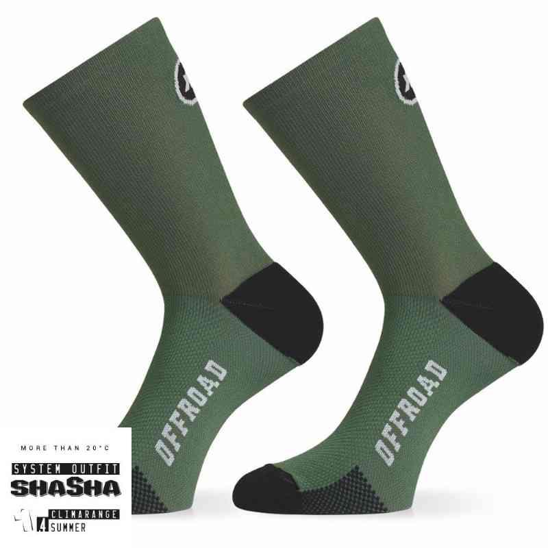 Assos XC Strømper - Mørkegrøn