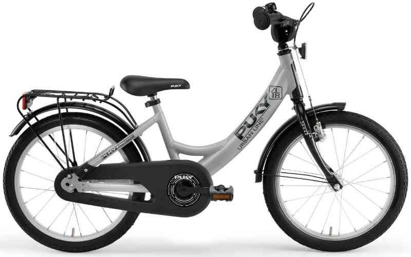 PUKY ZL 18" Aluminium Børnecykel, Grå