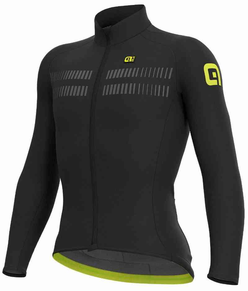 Alé Herre Langærmet Jersey R-EV1 Varm - Sort