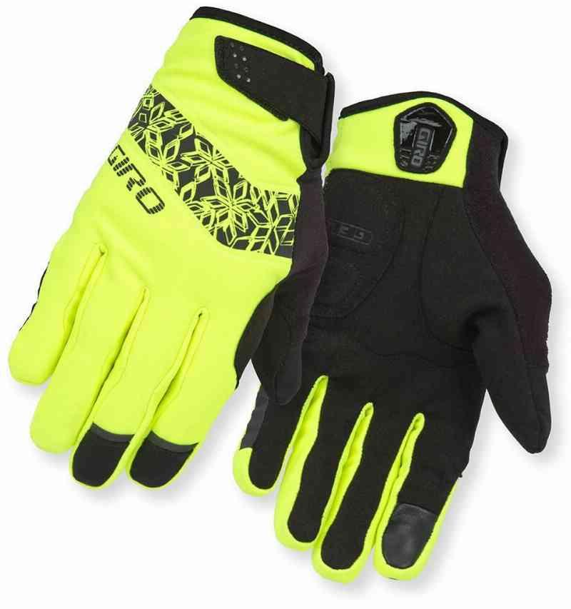 Giro Vinterhandsker til Dame - Fluo Gul/Sort