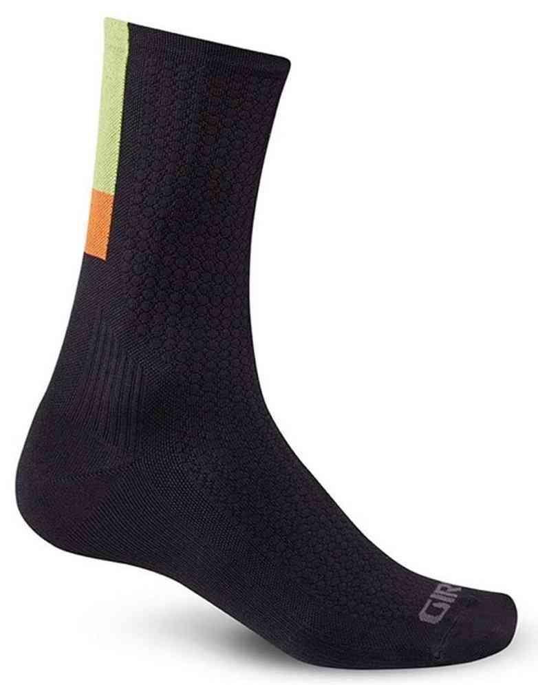 Giro HRC TEAM Ankelstrømper 15cm - Sort/Lime