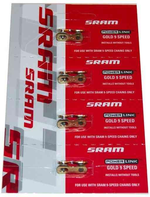 SRAM Kædeforbinder PowerLink 9 gear Guld