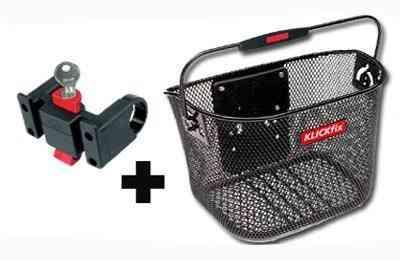 BASIS VARE Klickfix Unibasket Sort 16L + Klickfix  Styradapter