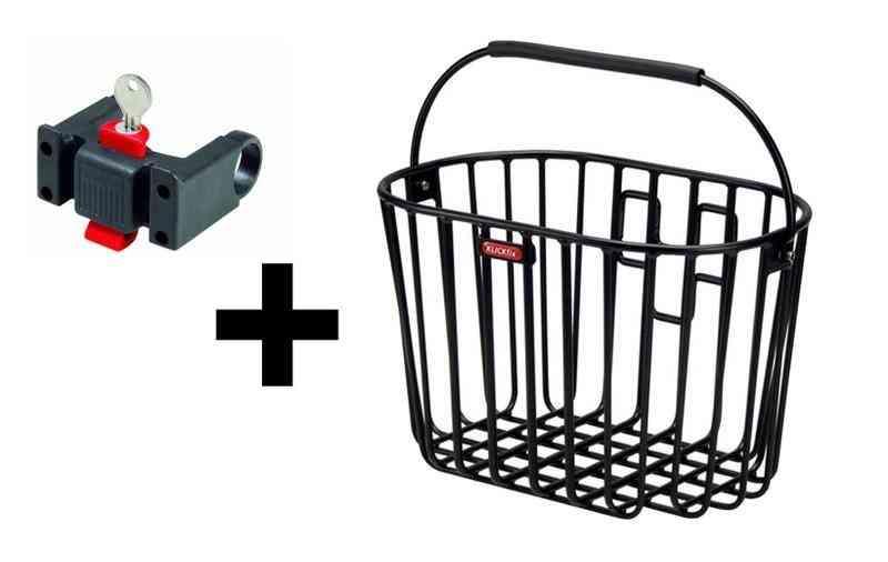 Klickfix Alumino Frontkurv 16L med Styradapter