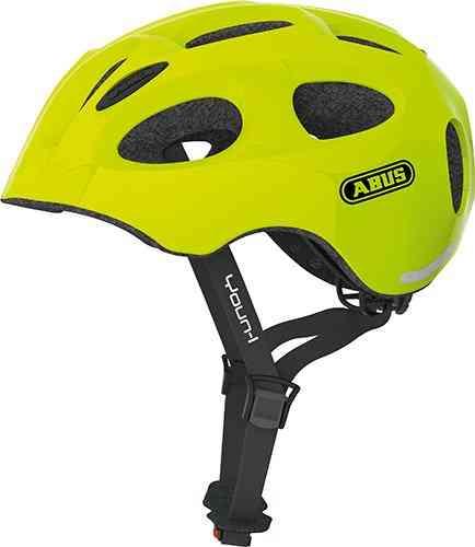 Abus Youn-I Cykelhjelm m. LED - Neon Gul