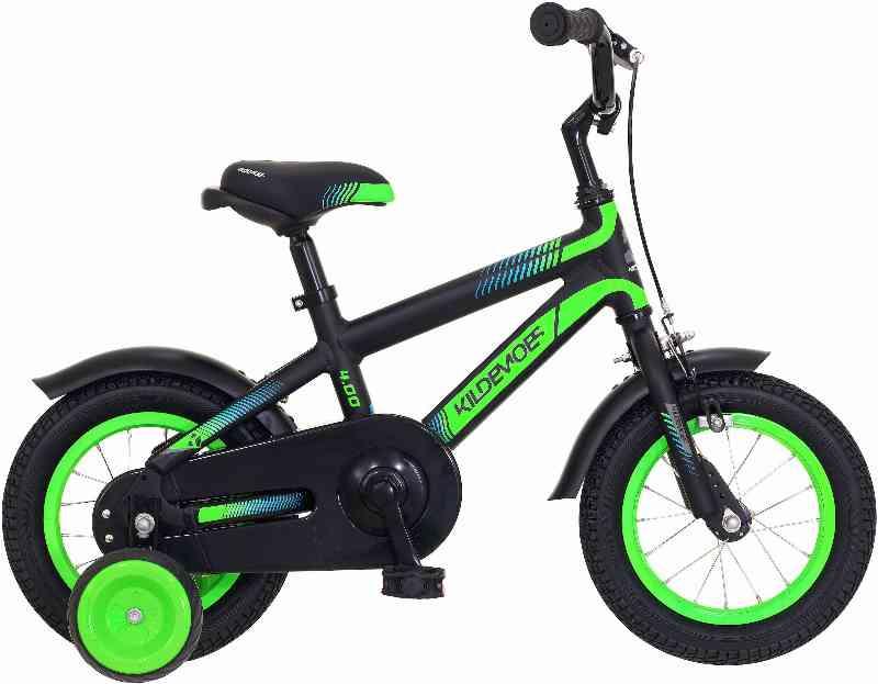 Kildemoes Bikerz Dreng 12" 2023 - Sort og Grøn
