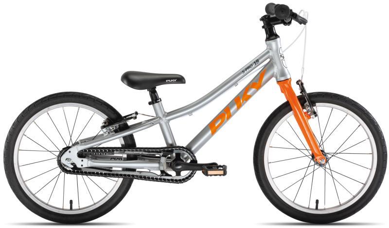 PUKY S-Pro 18-1 SuperLight – Sølv og Orange Cykel