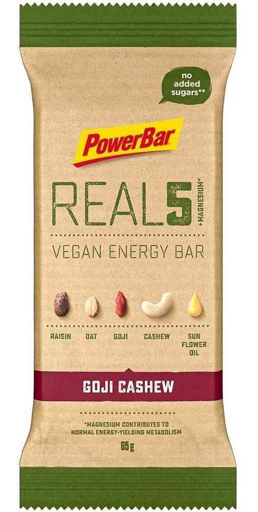 PowerBar REAL5 Vegansk Energibar - Goji Cashew