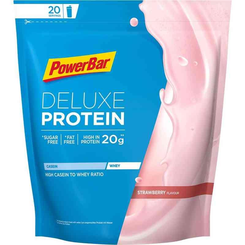 Powerbar Protein Deluxe 80% - Jordbær proteinpulver 500g