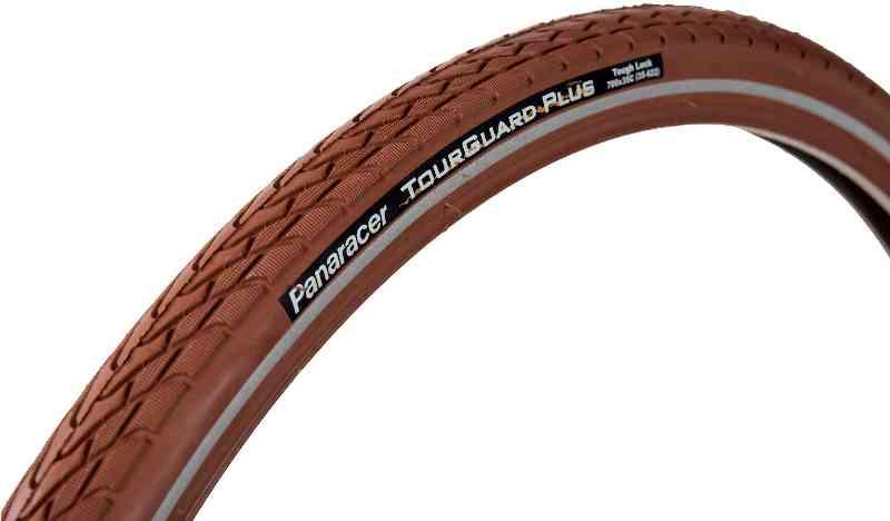 Panaracer Tourguard+ brun 28" dæk med refleks