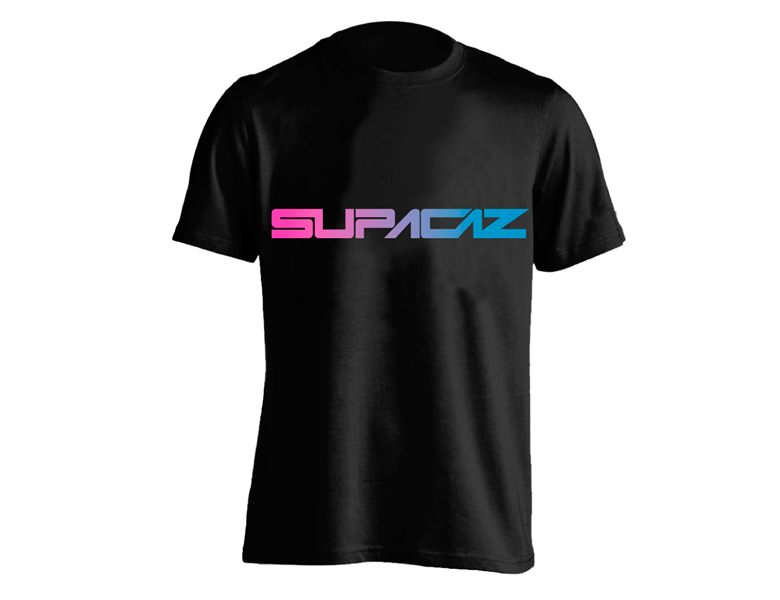 Supacaz Feder T-shirt – Neon Pink og Blå