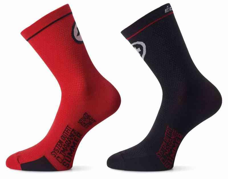 Assos EquipeSock Strømper - Sort/Rød