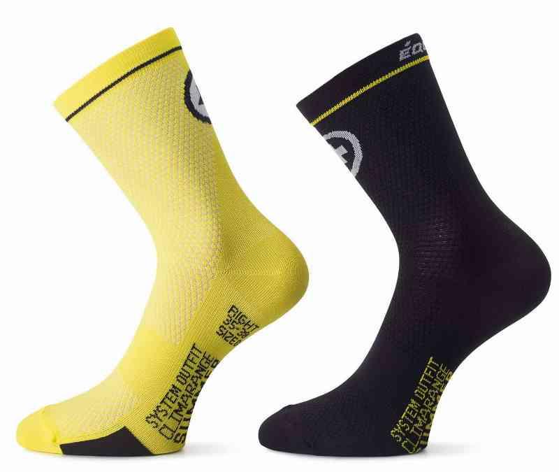 Assos EquipeSock Strømper - Sort/Gul