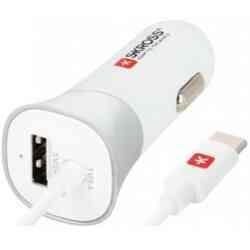 USB-biloplader med Type C-kabel (2.0)