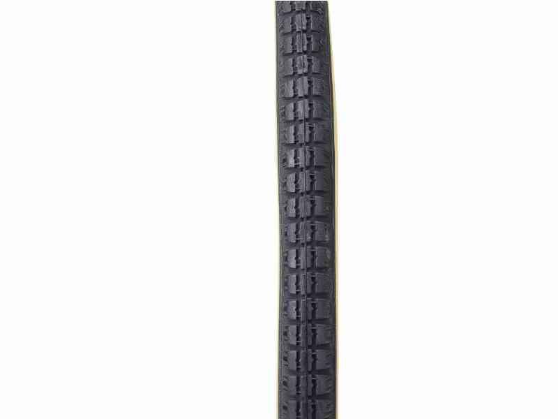 Dæk 20x1 3/8" Sort med gul side