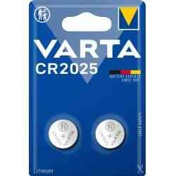 Varta CR2025 Lithium Møntbatteri 2-Pak