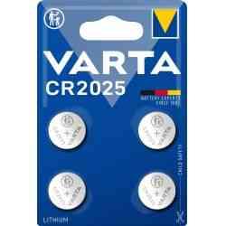 Varta CR2025 Lithium Møntbatteri 4-pak