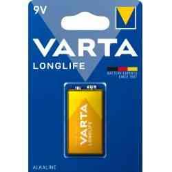 Varta Longlife 9V Batteri - 1 Stk.