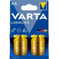 Varta Longlife AA Batterier 4 Stk.