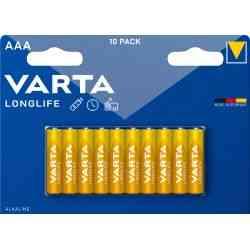 Varta Longlife Aaa 10 Pack (b) - Batteri