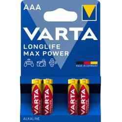Varta Longlife Max Power AAA Batterier 4 Stk.
