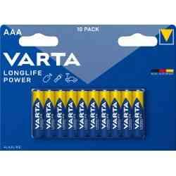 Varta Longlife Power AAA Batterier 10 Stk.