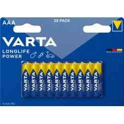 Varta Longlife Power AAA Batterier 20 Stk.