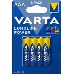 Varta Longlife Power AAA Batterier 8 Stk.