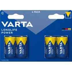 Varta Longlife Power C Batterier - 4 Pakker