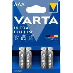 Varta Professionel Lithium AAA 4-pak Batterier
