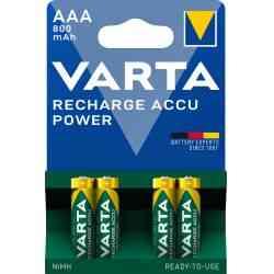 Varta Genopladelige AAA 800mAh 4-pak Batterier