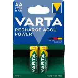 Varta Genopladelige AA 2600mAh Batterier - 2 stk.