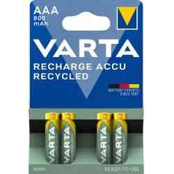 Varta Genopladelige AAA 800mAh Batterier - 4 stk.