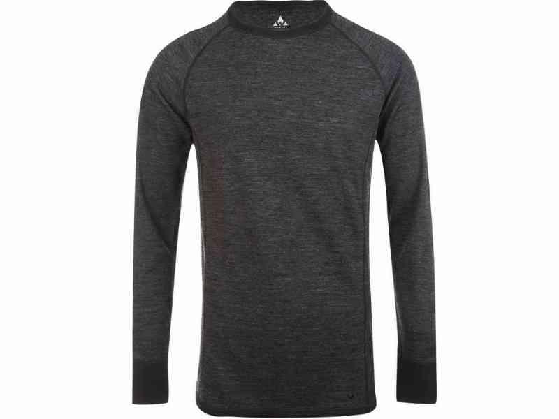 Whistler - Bradley - Merino Uld Undertrøje - Mørk Grå - 2XL