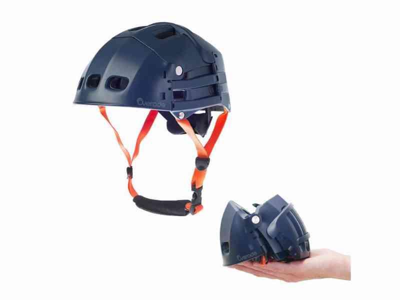 Overade Plixi Fit - Foldbar cykelhjelm - Blå