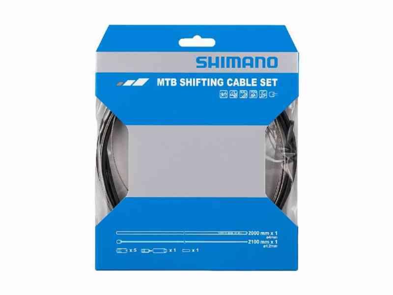 Shimano Gearkabelsæt til MTB/Trekking - 2000mm - Sort