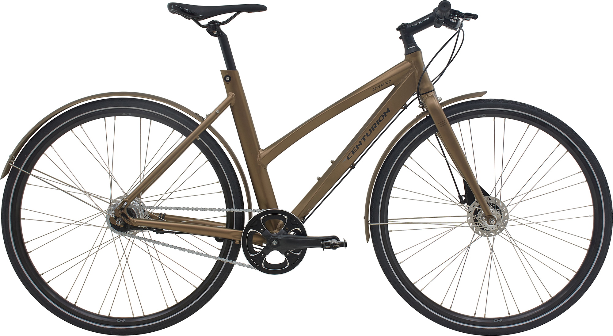 Centurion Zero Dame 7g 2026 - Mat Brun Citybike på tilbud